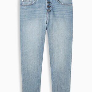 Torrid - Mom Straight Vintage Stretch High-Rise Jean - Size 24 - Reg Inseam